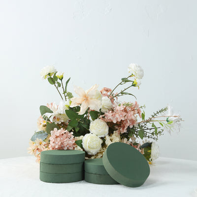Green Large Round Wet Floral Foam Blocks Green Large Round Wet Floral Foam Blocks