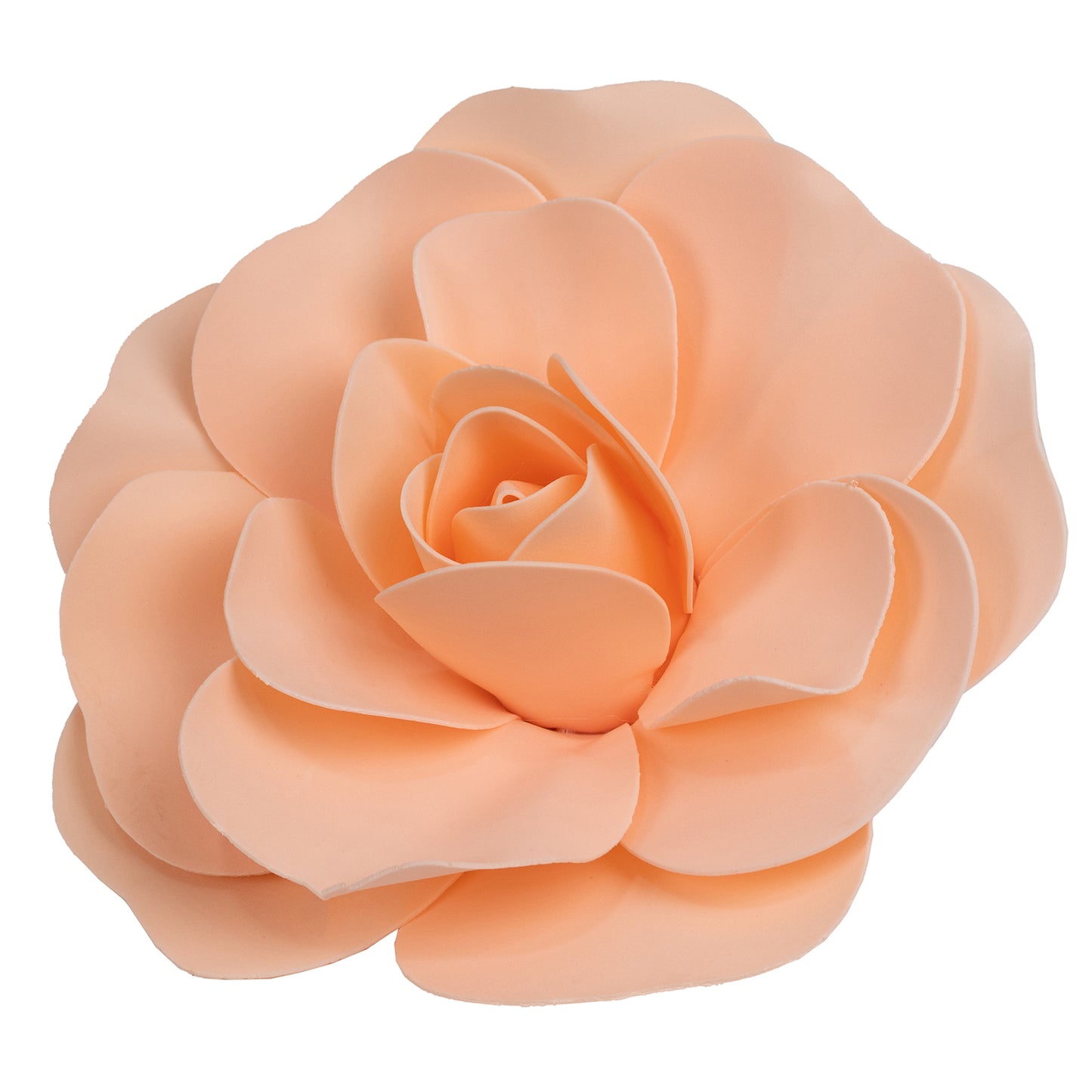 Blush artificial foam DIY craft rose, perfect for home decor.