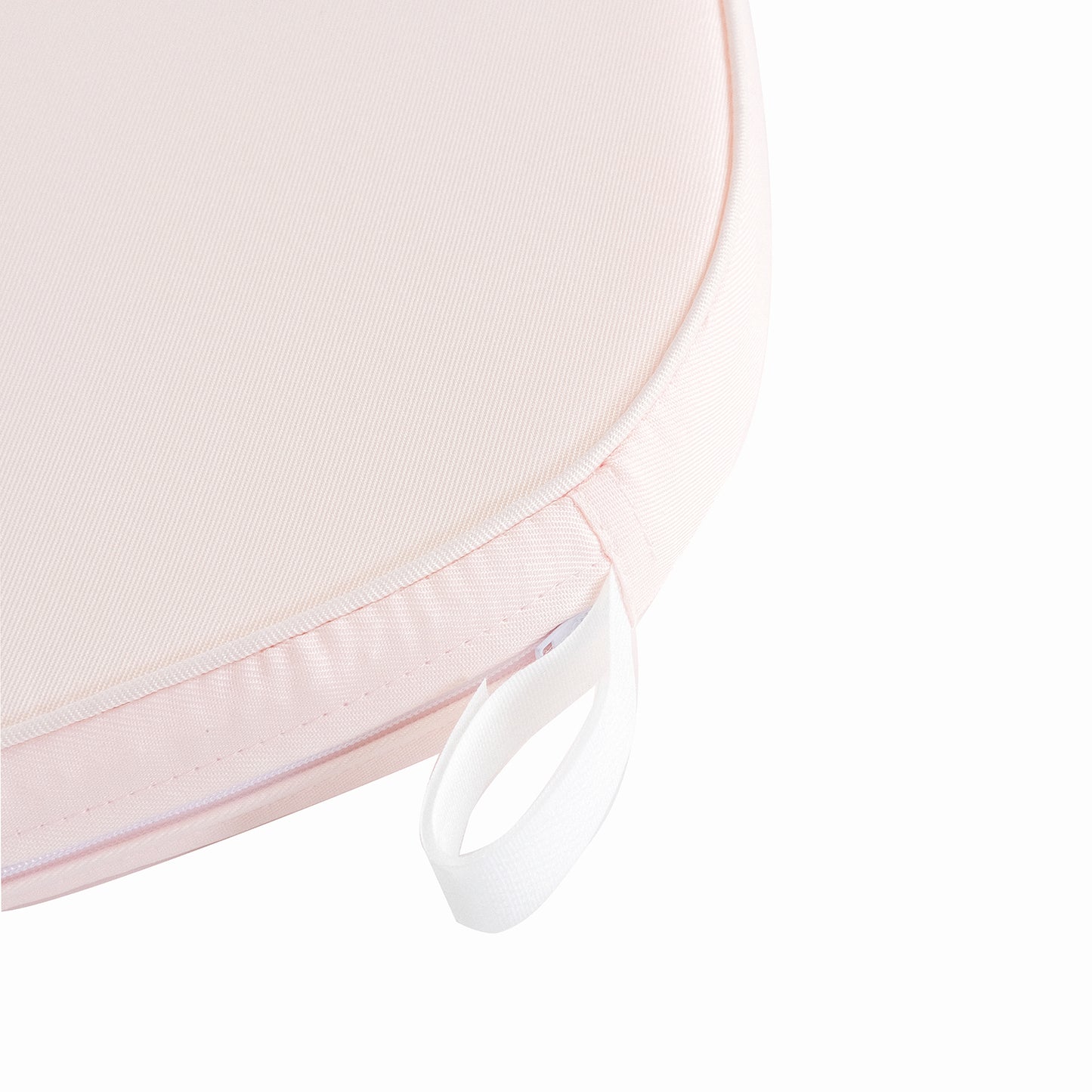 1.5" Thick Blush Chiavari Chair Pad, Memory Foam Seat Cushion With Ties and Removable Cover