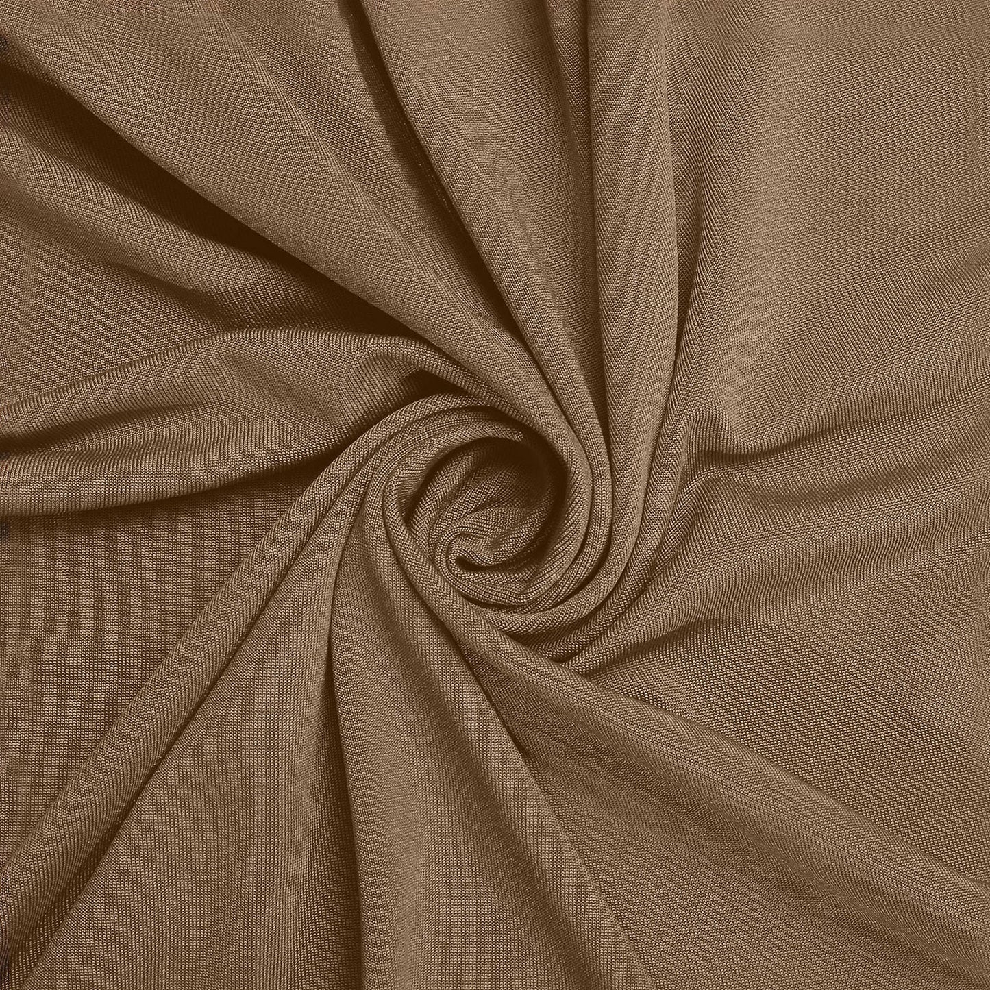 7ft Matte Taupe Spandex Fitted Wedding Arch Cover For Round Top Chiara Backdrop Stand