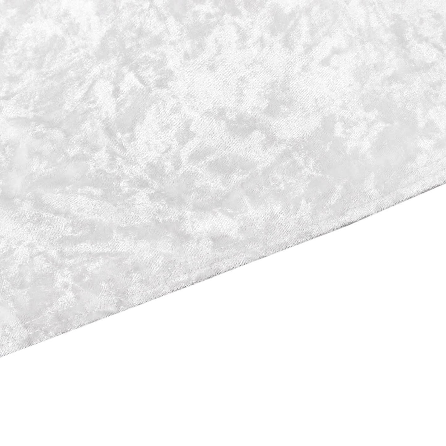 Set of 3 White Crushed Velvet Chiara Backdrop Stand Covers For Round Top Wedding Arches - 5ft, 6ft, 7ft