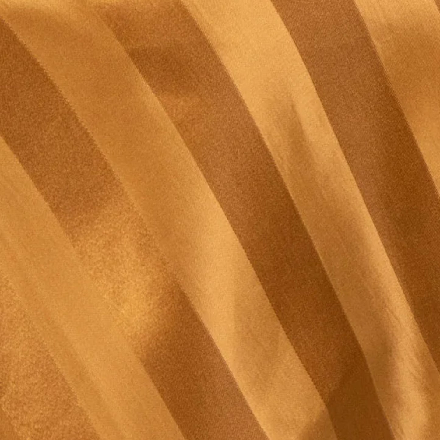 Gold satin stripe table overlay, smooth and elegant table topper.