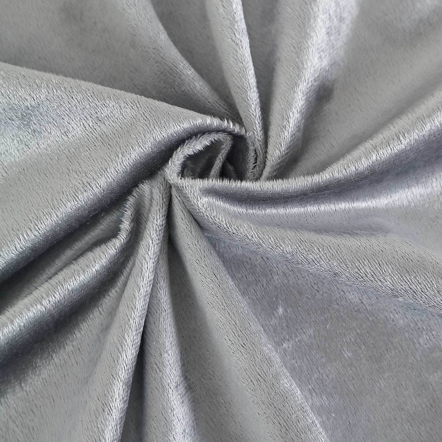 Silver premium soft velvet table overlay.
