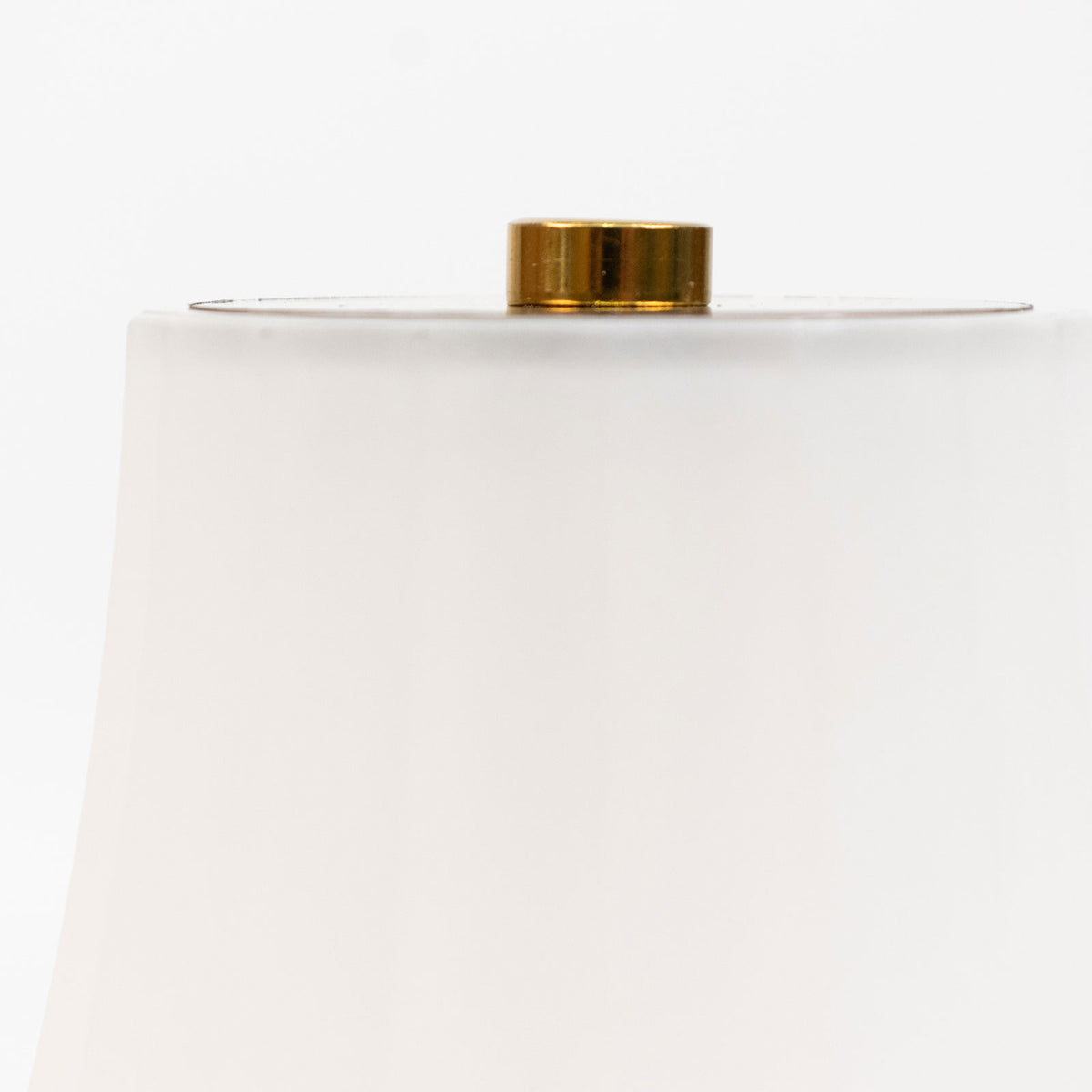 12" Gold Metal LED Table Lamp – Modern Fluted White Acrylic Shade, USB Rechargeable Cordless Touch D