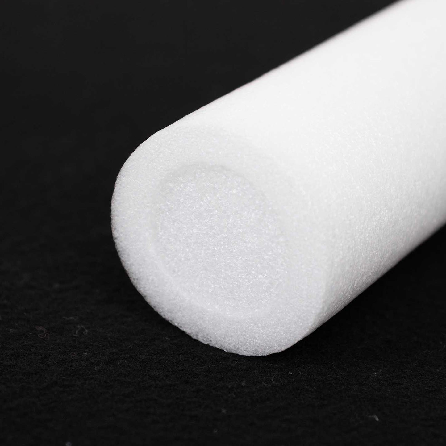 White LED foam party glow stick, 19" long, reusable with 3 flashing modes.
