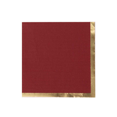 Elegant Burgundy Cocktail Napkins Elegant Burgundy Cocktail Napkins