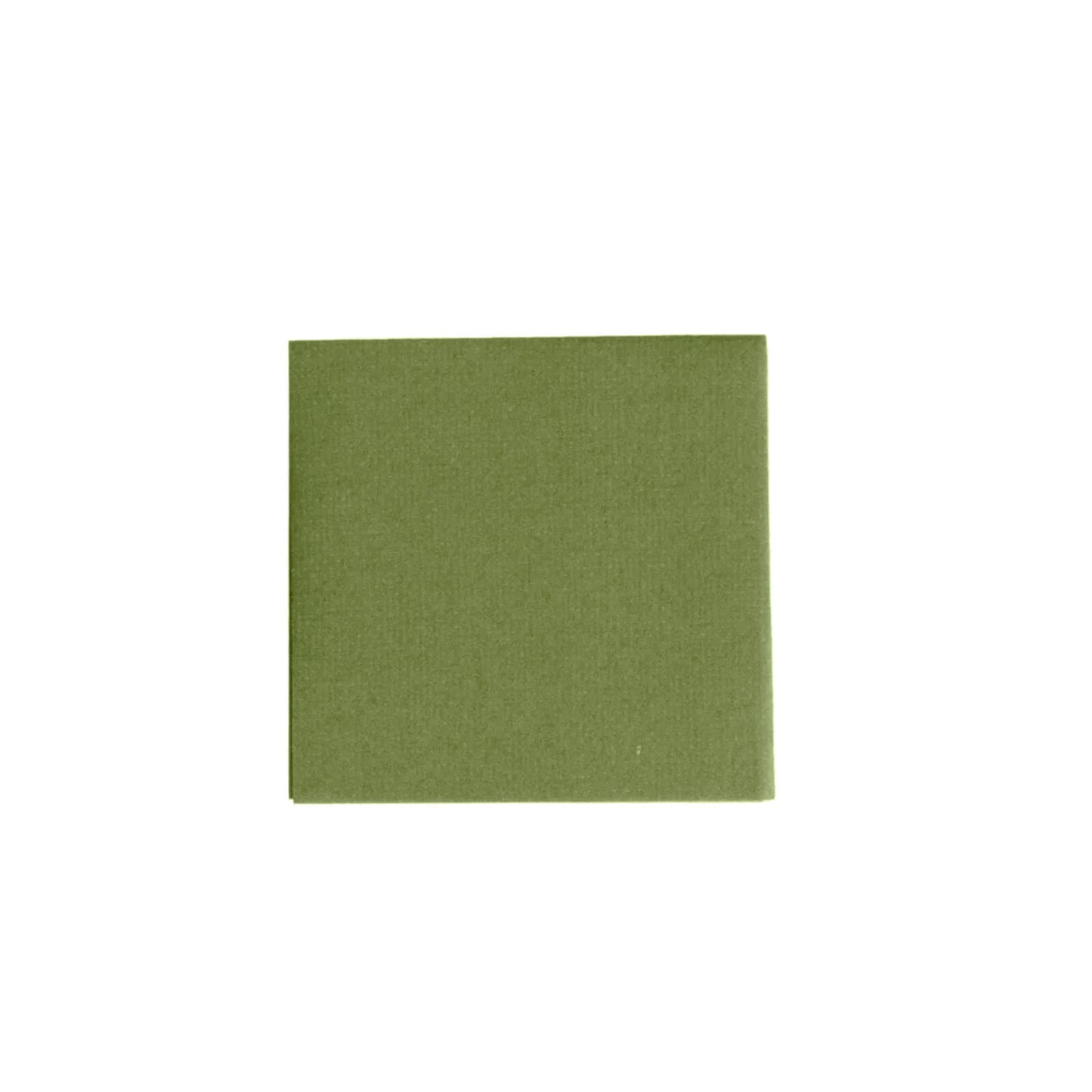 20 Pack Olive Green Linen-Feel Cocktail Napkins, Premium Cloth-Like Airlaid Paper Beverage Napkins, Disposable Soft and Absorbent Hand Towels