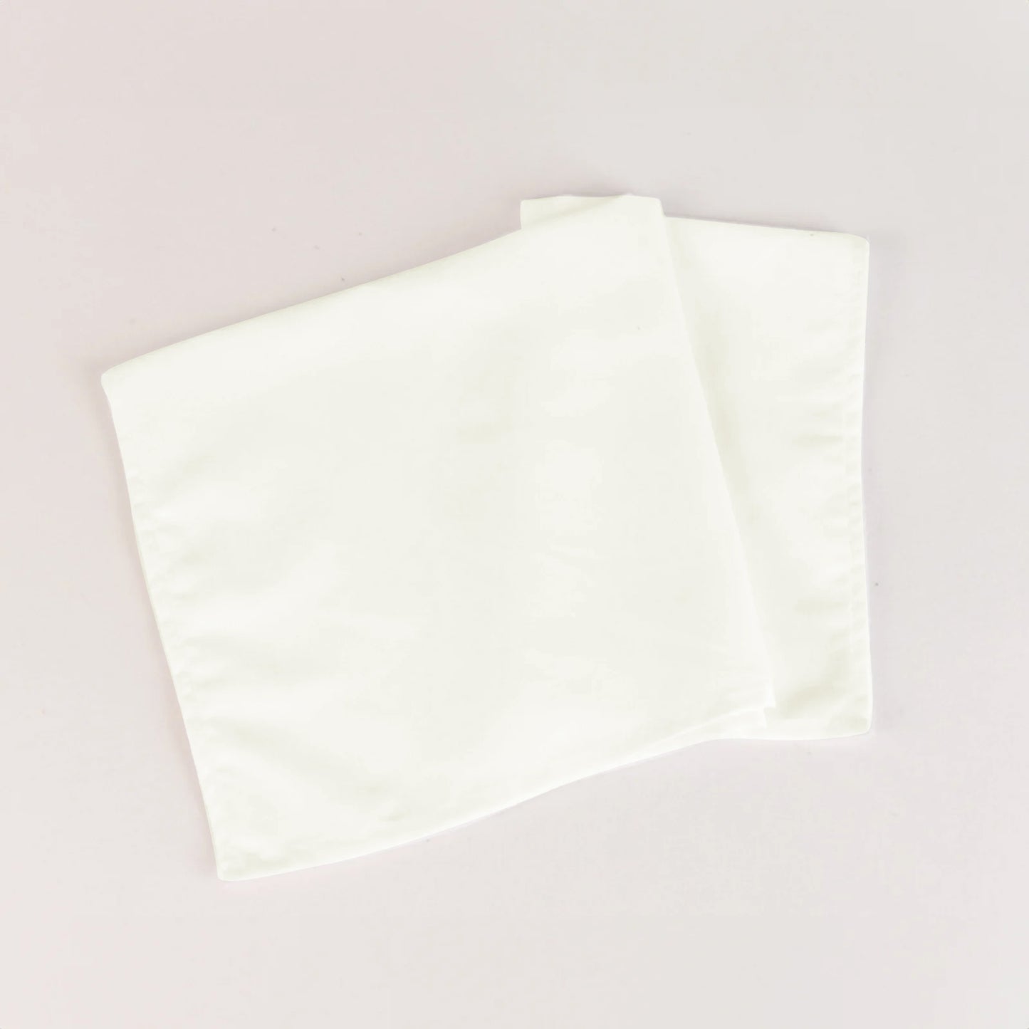 Ivory cotton blend cloth napkins, washable and reusable, 20"x20".