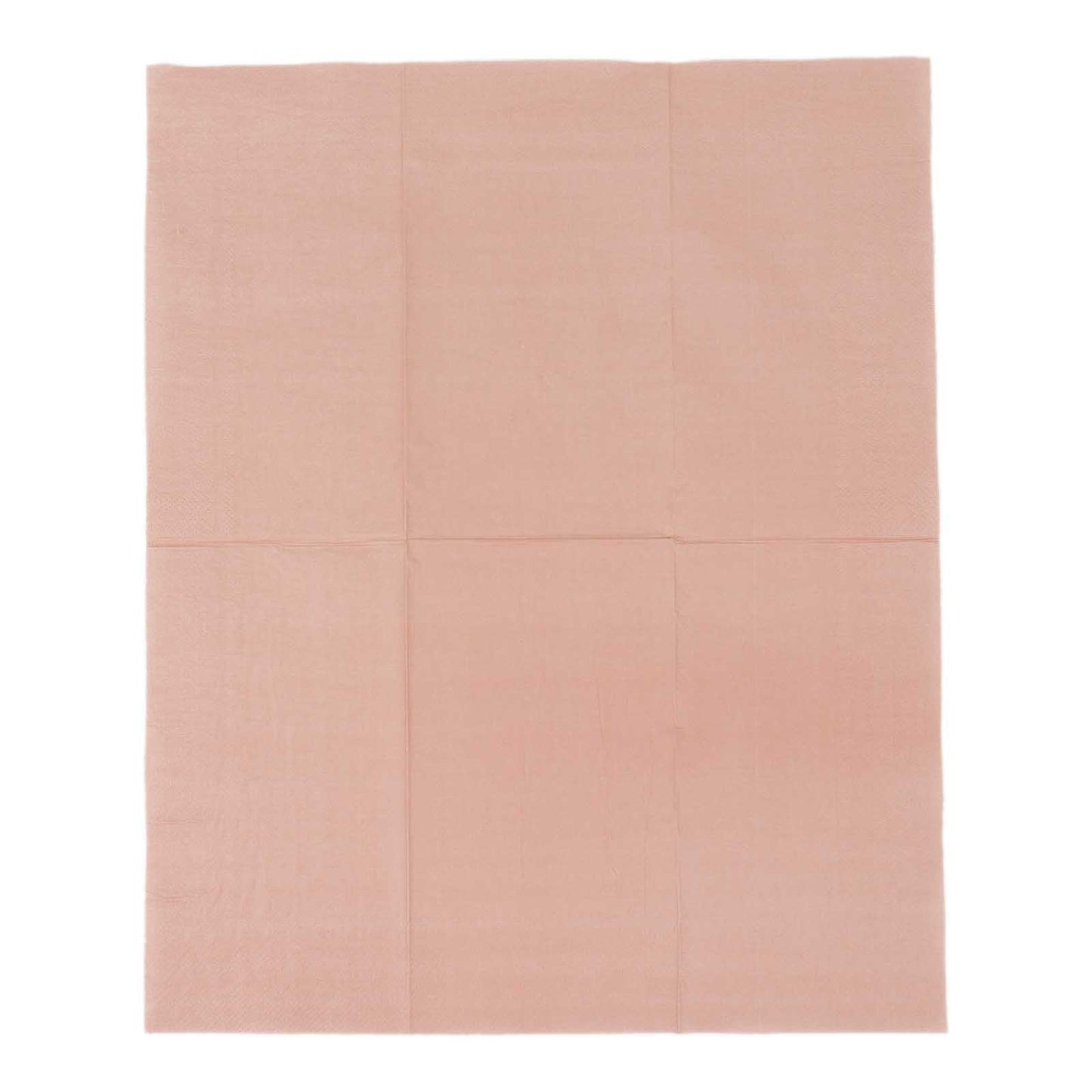 50 Pack 2 Ply Dusty Rose Soft Disposable Party Napkins, Wedding Reception Dinner Paper Napkins