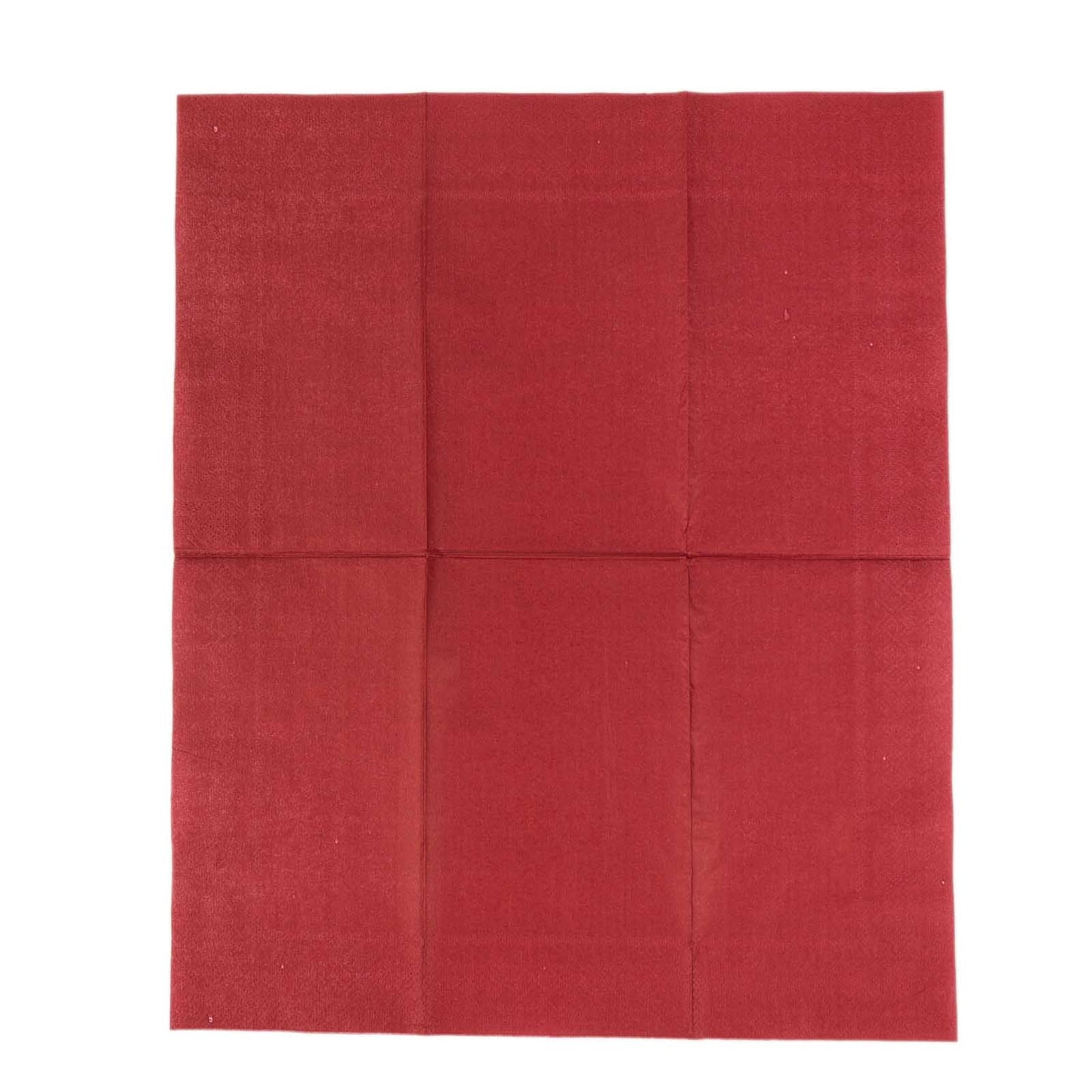 50 Pack 2 Ply Burgundy Soft Disposable Party Napkins, Wedding Reception Dinner Paper Napkins