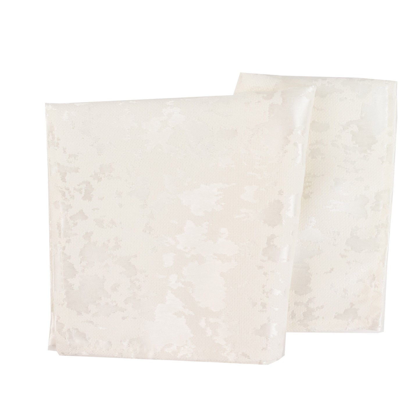5 Pack Jacquard Cloth Napkins Off White, 17"x17" - Abstract Watercolor Pattern