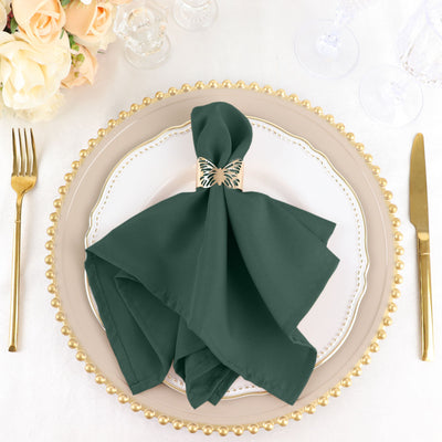 Luxurious Touch with Hunter Emerald Green Napkins Luxurious Touch with Hunter Emerald Green Napkins