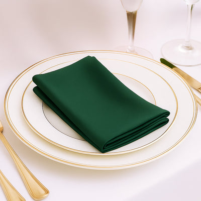 Hunter Emerald Green Scuba Cloth Napkins Hunter Emerald Green Scuba Cloth Napkins