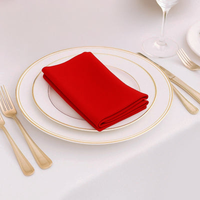 Red Scuba Cloth Napkins Red Scuba Cloth Napkins