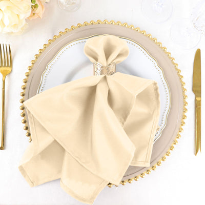 Sophisticated Elegance with Beige Seamless Napkins Sophisticated Elegance with Beige Seamless Napkins