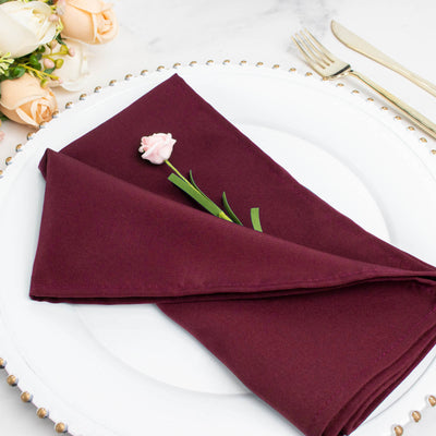 Luxurious Feel of Burgundy Dinner Napkins Luxurious Feel of Burgundy Dinner Napkins