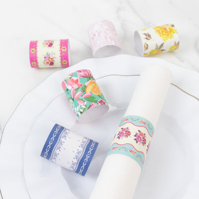Vintage Floral Napkin Rings for a Charming Table Setting Vintage Floral Napkin Rings for a Charming Table Setting