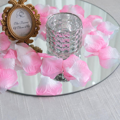 Elevate Your Event with White Pink Silk Rose Petals Elevate Your Event with White Pink Silk Rose Petals