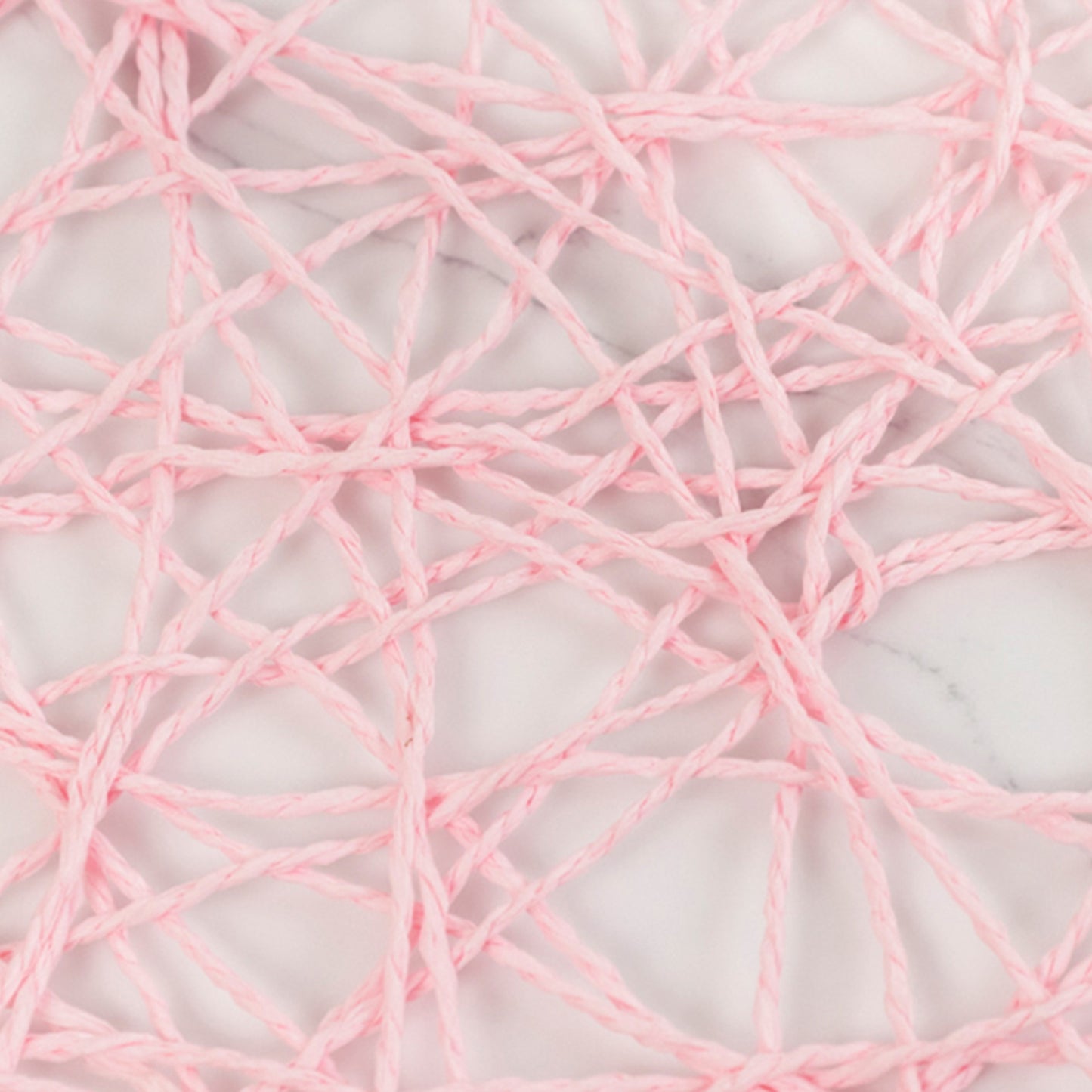 6 Pack Blush Woven Fiber Disposable Placemats, Round Table Mats 15"