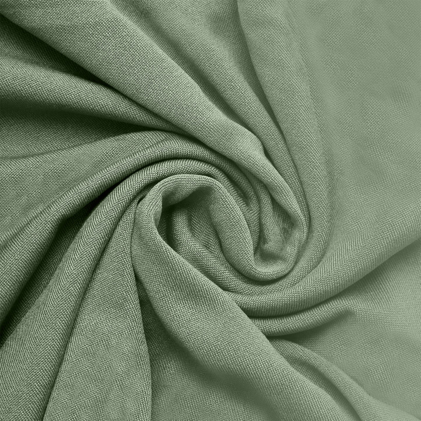 Dusty sage green spandex pedestal stand cover fabric, stretchable and soft.