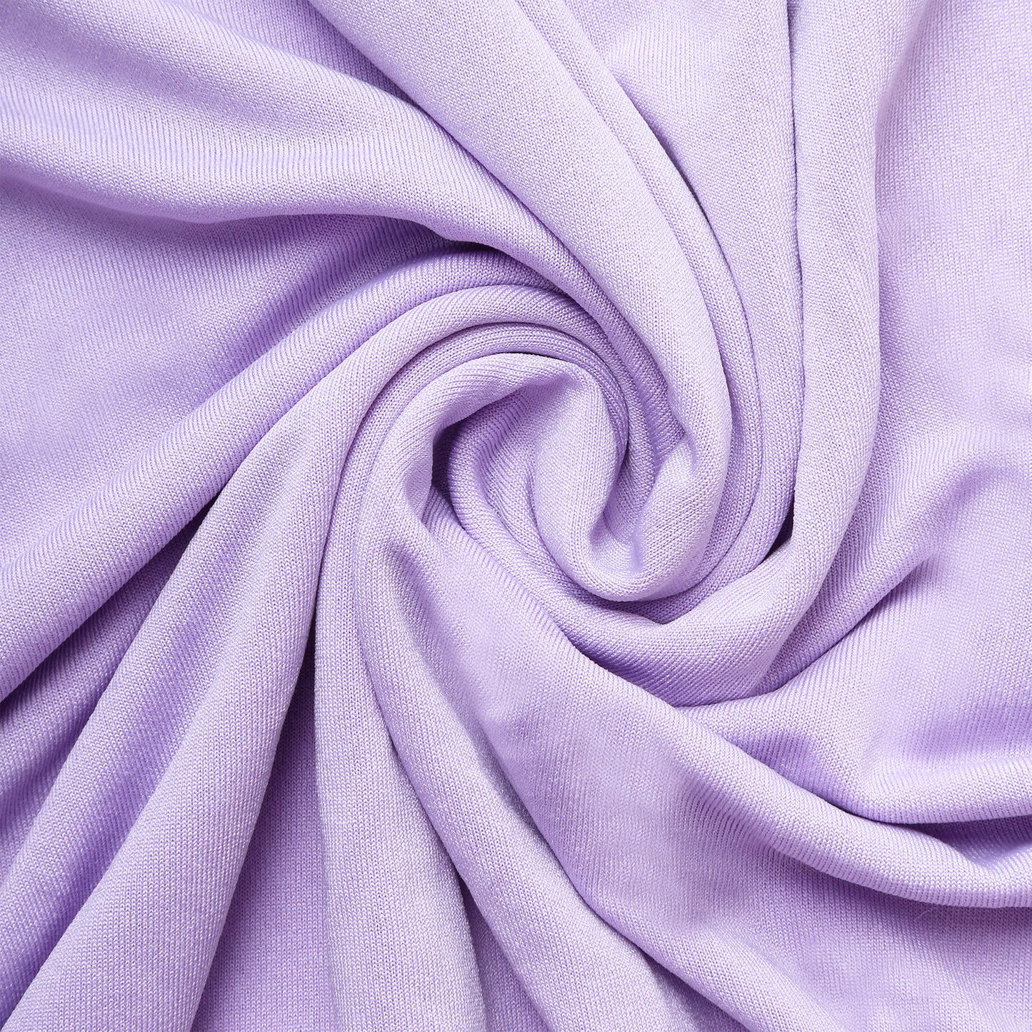 Lavender lilac spandex pedestal stand covers in a stretchable fabric.