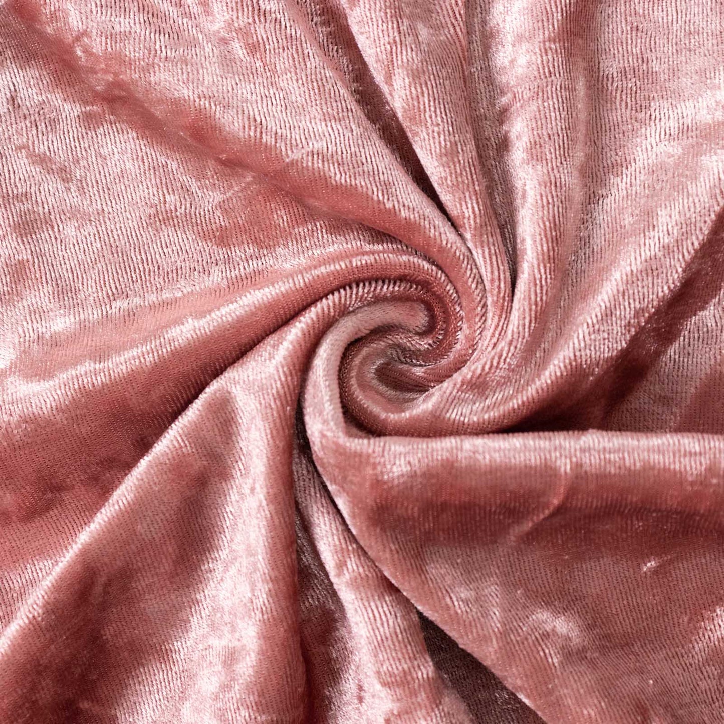 Dusty rose crushed velvet fabric swirl, ideal for pedestal stand covers. #whtbkgd