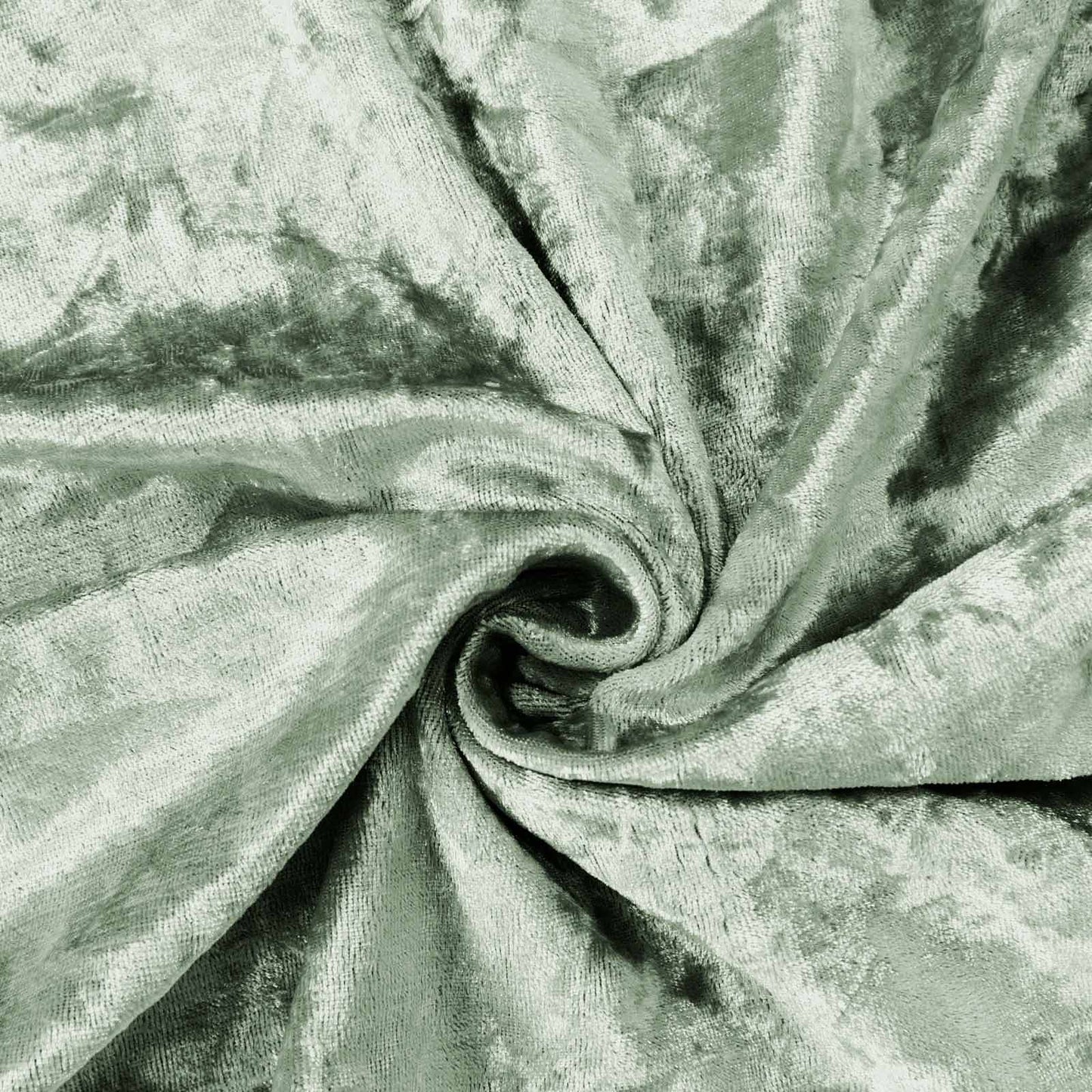 Sage green crushed velvet fabric for pedestal stand covers. #whtbkgd