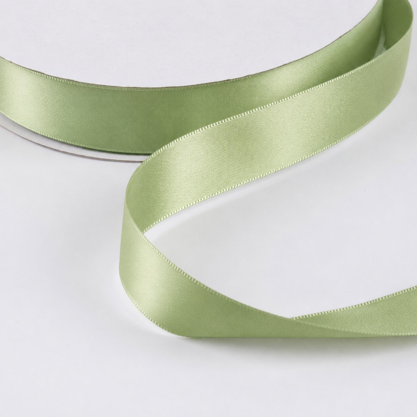 Single Face Satin Ribbon Roll Sage Green 1" x 100 Yards Decorative Craft Ribbon