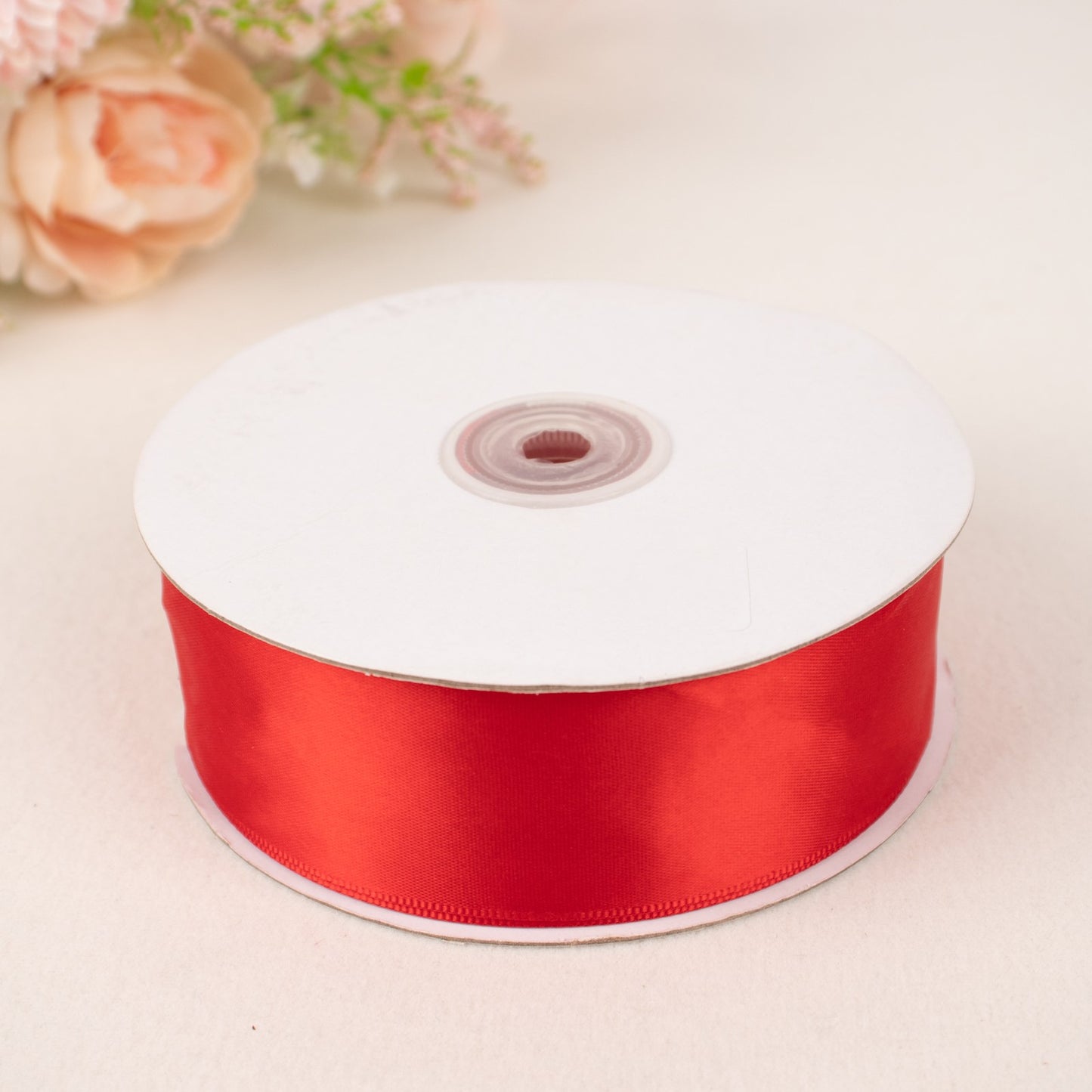 DIY Satin Ribbon In Red 50 Yards 1.5 Inch