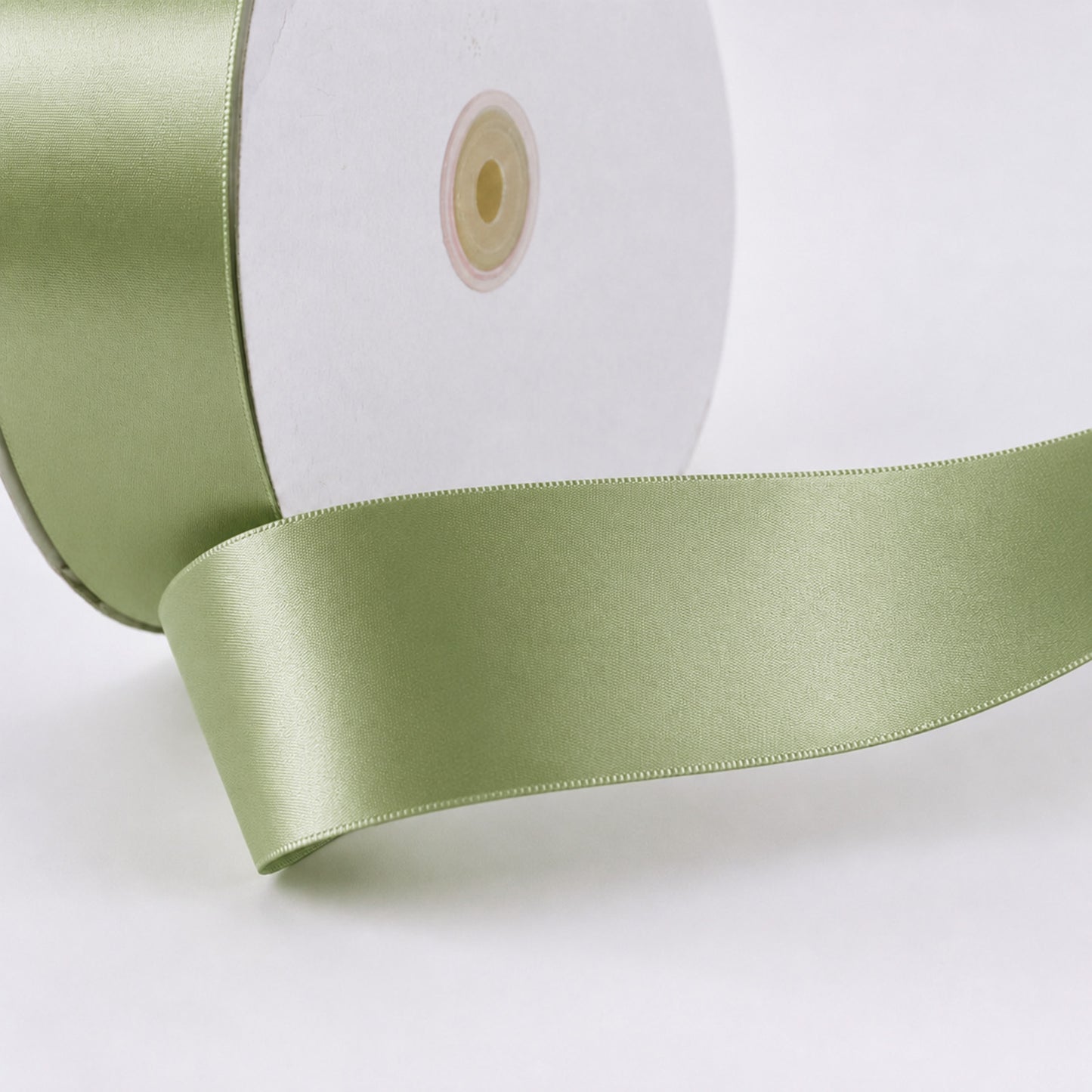 Single Face Satin Ribbon Roll Sage Green 2" x 100 Yards Decorative Craft Ribbon