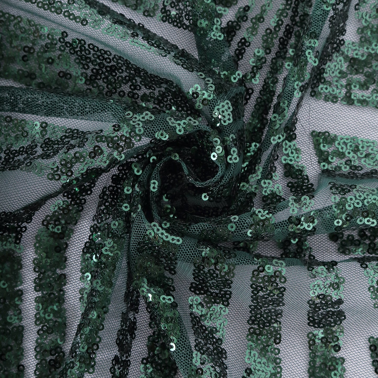 Hunter emerald green diamond glitz sequin table runner