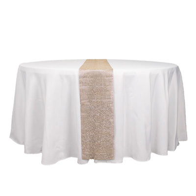 Glamorous Design of the Champagne Rhinestone Table Runner Glamorous Design of the Champagne Rhinestone Table Runner
