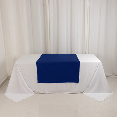 Durable Royal Blue Polyester Table Runner Durable Royal Blue Polyester Table Runner