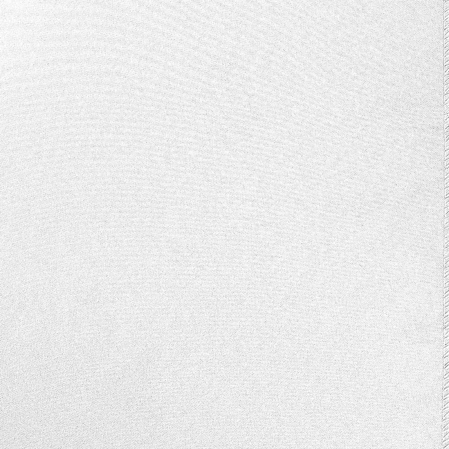 12"x108" White Polyester Table Runner