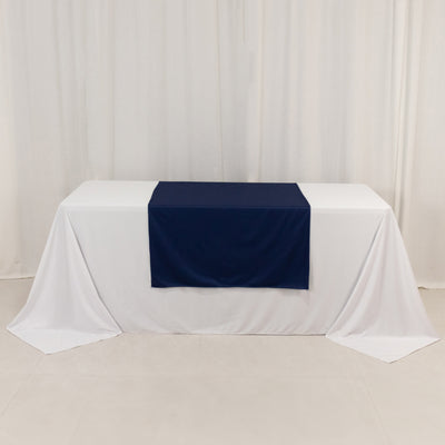 Seamless Navy Blue Polyester Table Runner Seamless Navy Blue Polyester Table Runner
