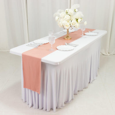 Dusty Rose Scuba Polyester Table Runner Dusty Rose Scuba Polyester Table Runner