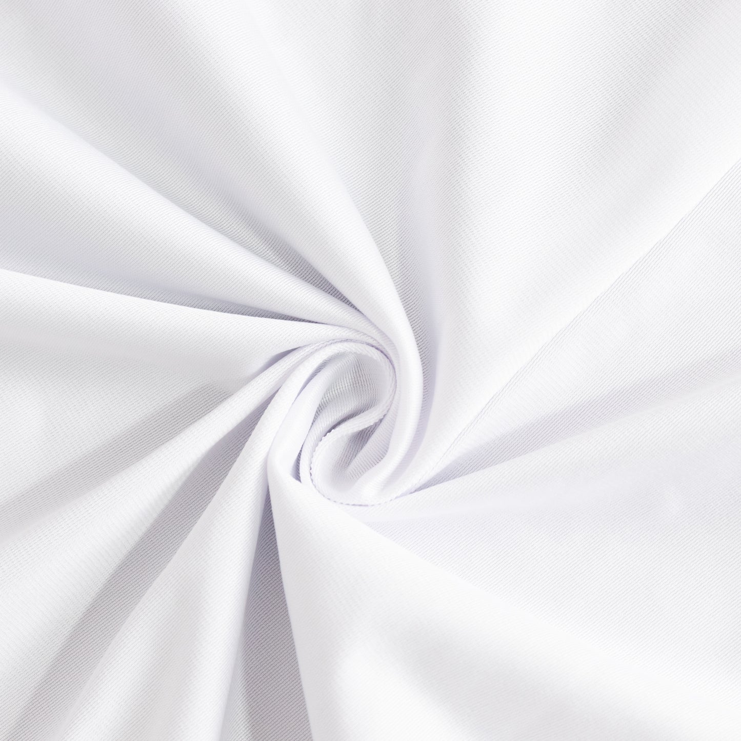 White Scuba Polyester Wide Table Runner, Wrinkle Free Trade Show Table Runner - 36"x72"