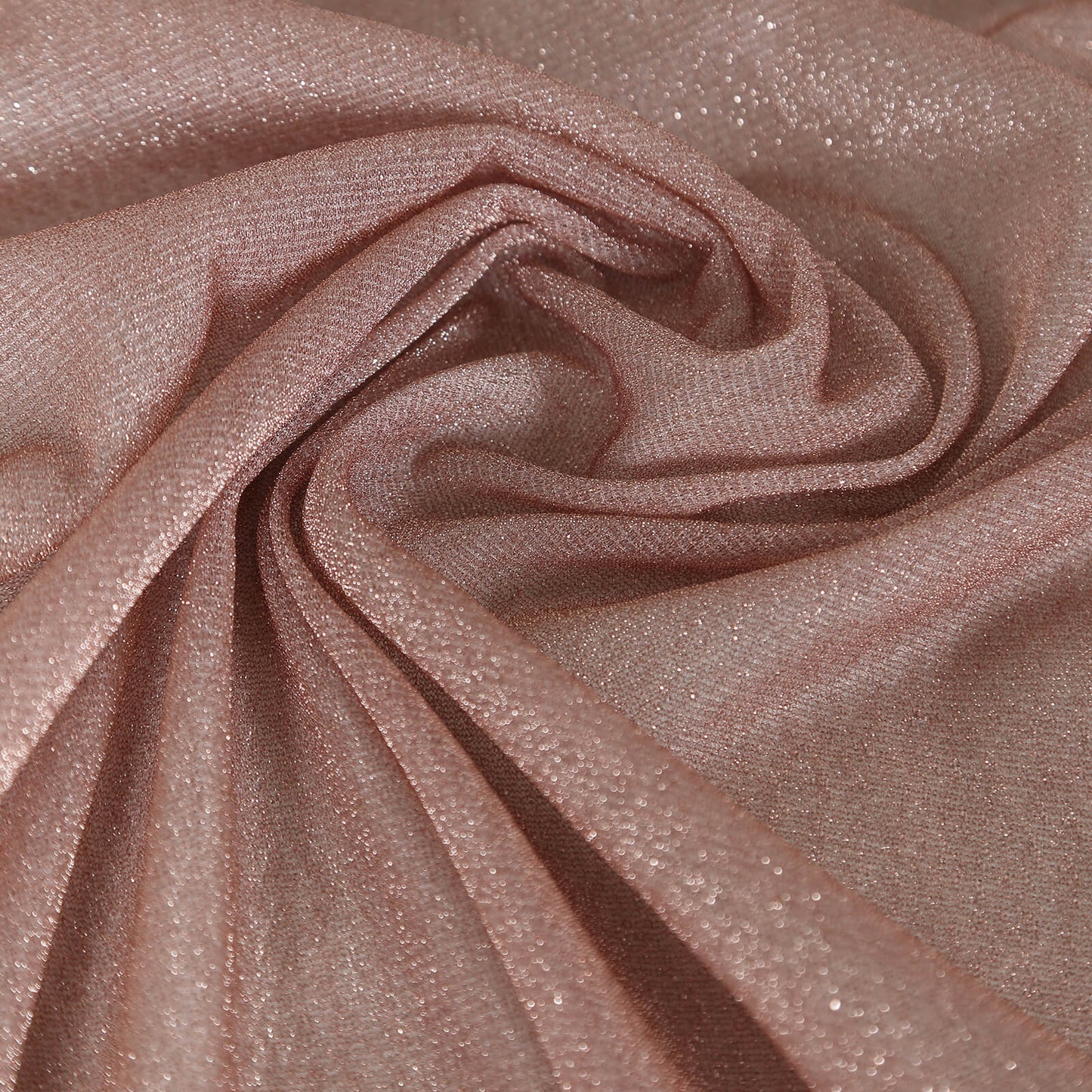 Rose gold sparkling glitter gauze table runner, reusable and wrinkle-free. #whtbkgd