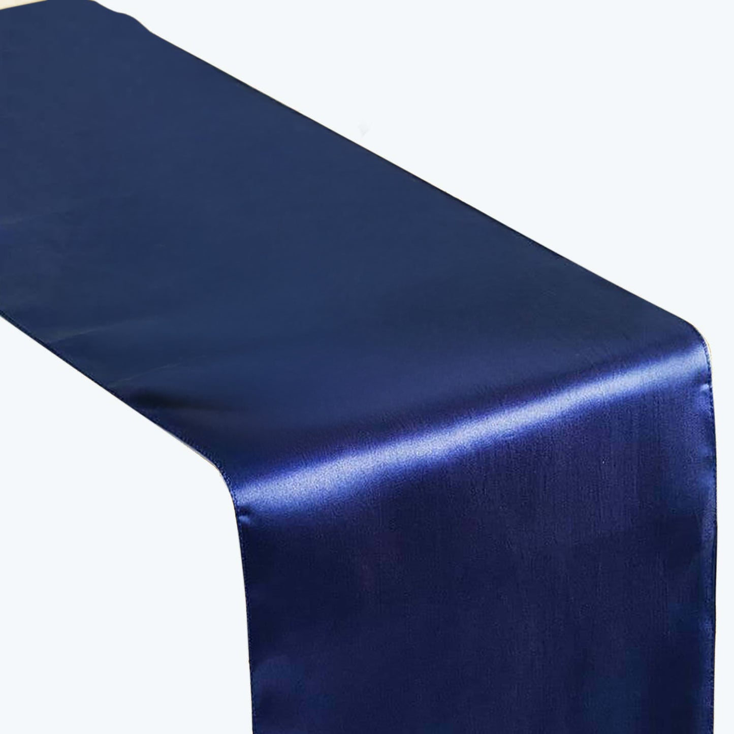 12"x108" Navy Blue Satin Table Runner