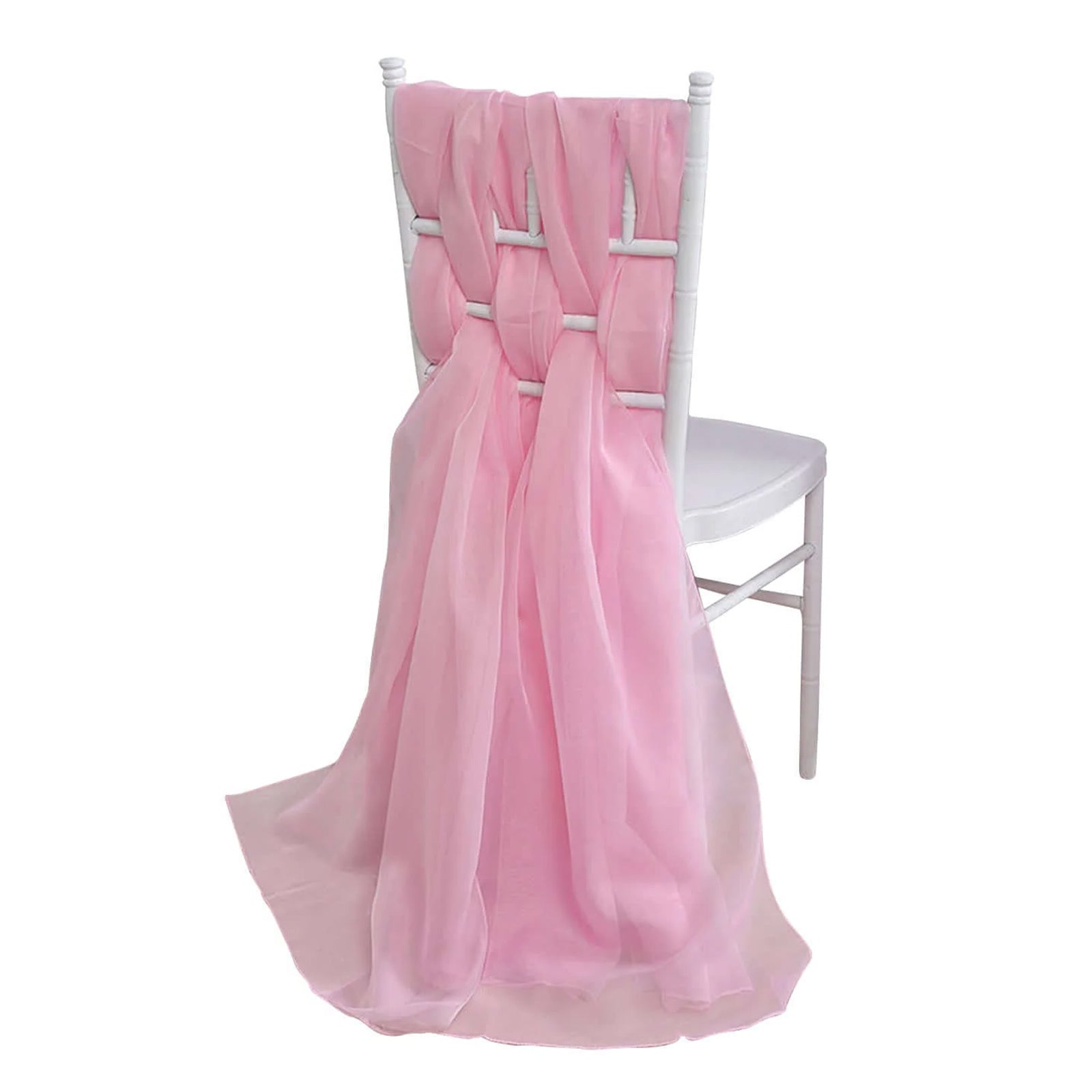 chiffon sashes for dresses Set of 6 Strands - Chiffon Sash for Chair Decor, Wedding Chair Sash, Chiavari Chair Sashes
