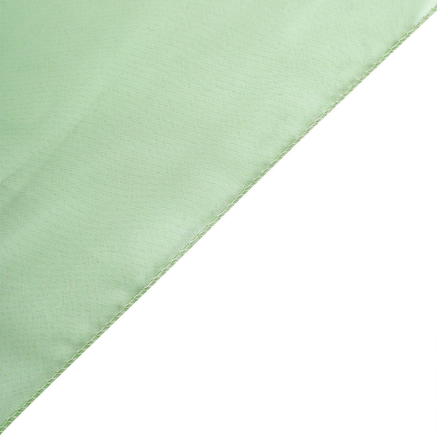 Sage green chiffon chair sash with a 6-strand ribbon tie.