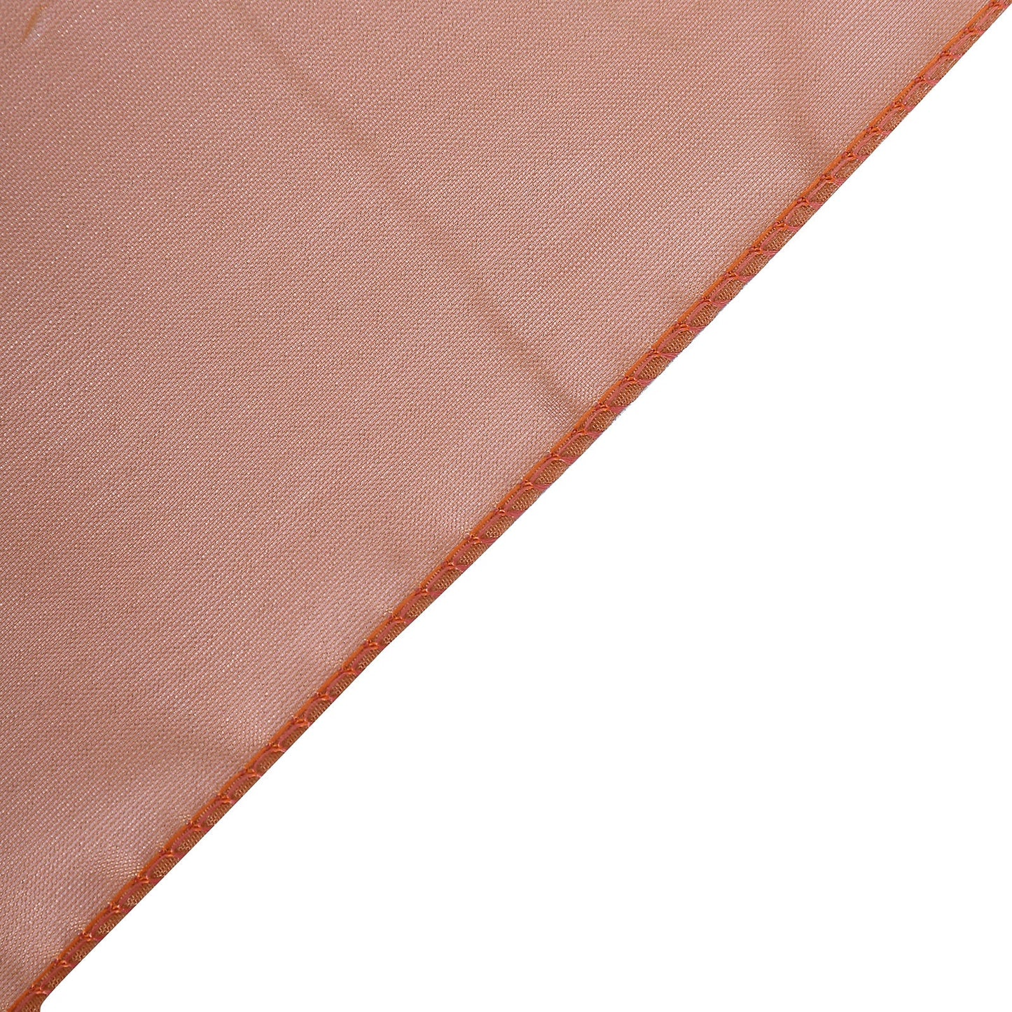 Curly chiffon chair sash in terracotta with a 6-strand ribbon tie.