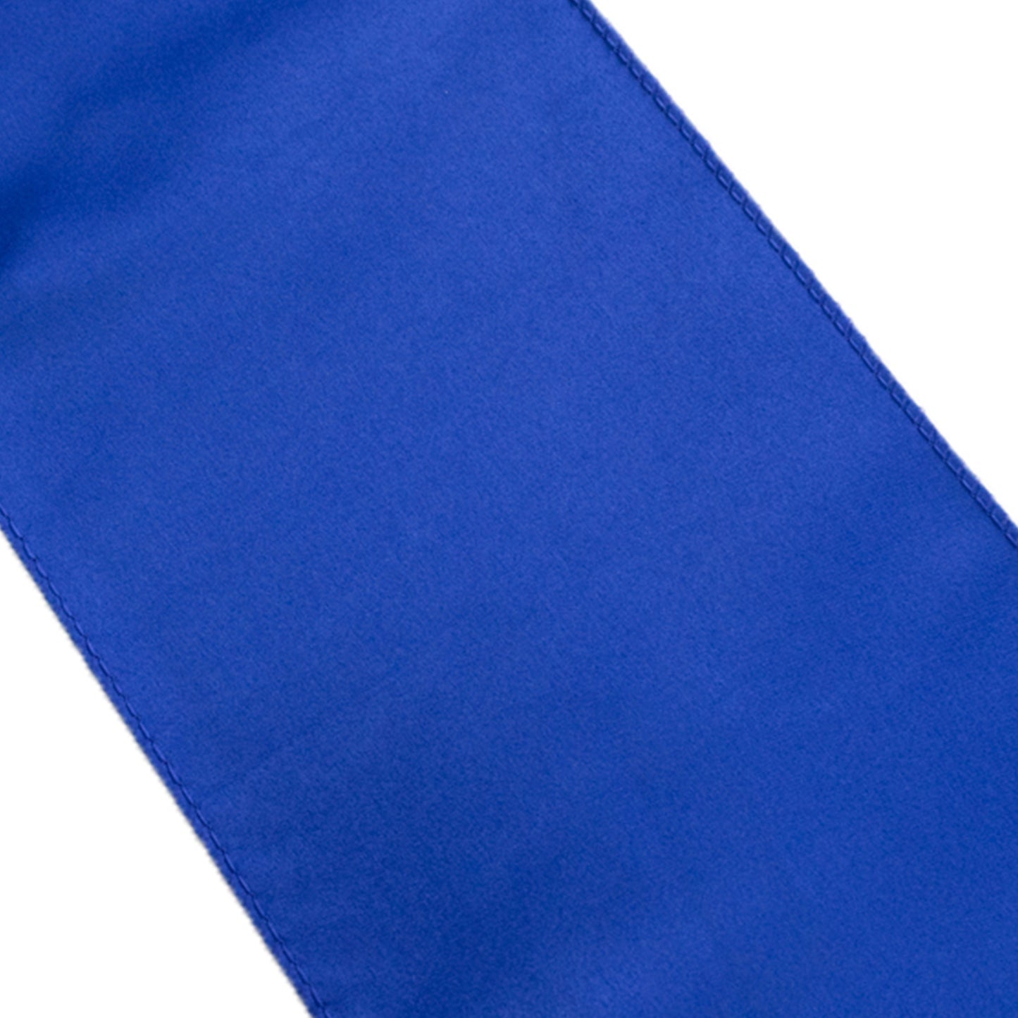 Royal blue satin chair sash, 6"x106", perfect for elegant decor.