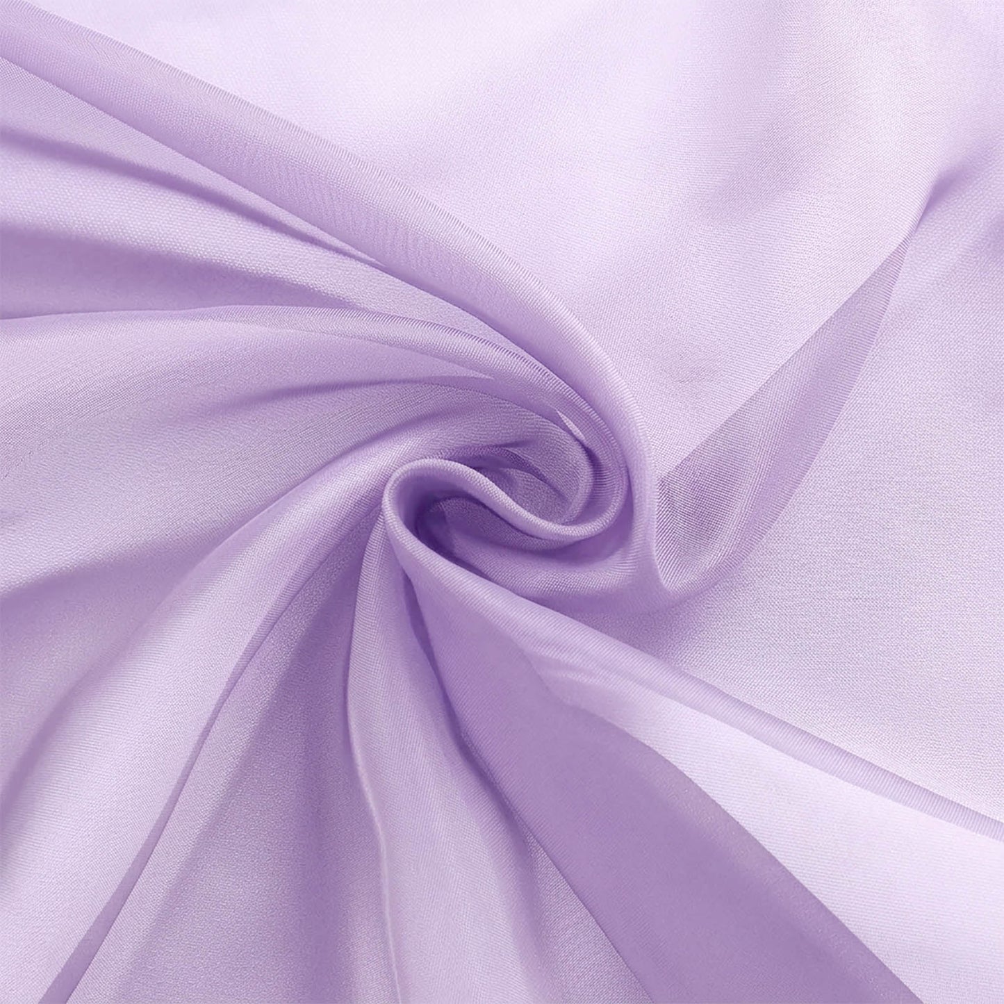 20 Pack Organza Chair Sashes Lavender Lilac 6"x108" – Reusable Sheer Wedding Chair Bows