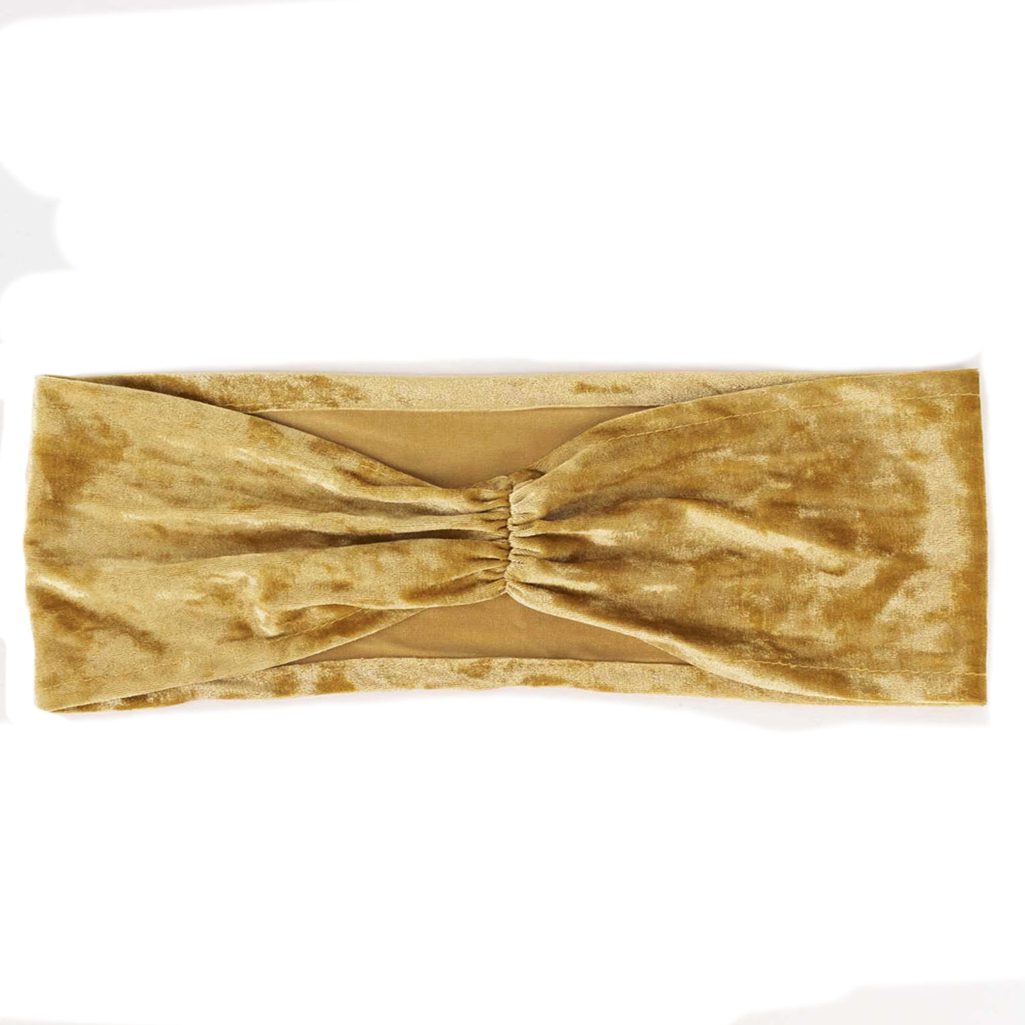 Champagne crushed velvet chair sash for elegant event decor.
