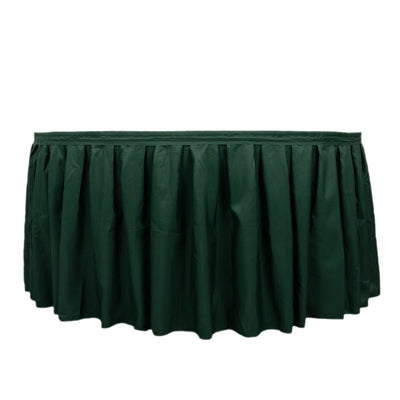 Elegant Design of the Hunter Emerald Green Table Skirt Elegant Design of the Hunter Emerald Green Table Skirt