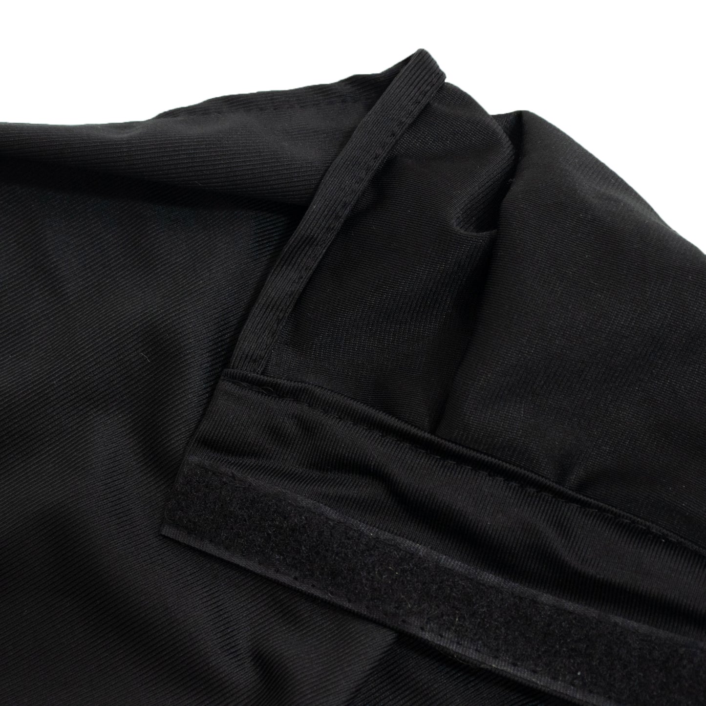 Portable Scuba Stage Skirt Black Shirred Pleated Stage Cover for Wedding & Event Platforms - Wrinkle