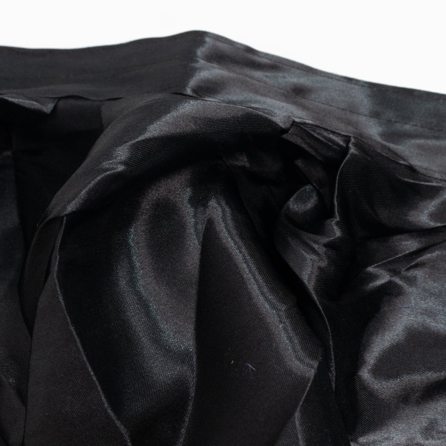 Portable Satin Stage Skirt Black Shirred Pleated Stage Cover for Wedding & Event Platforms - 16"x10f