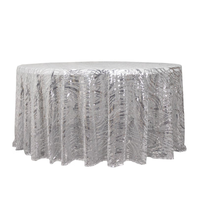 Elegant Design of the Silver Wave Mesh Tablecloth Elegant Design of the Silver Wave Mesh Tablecloth