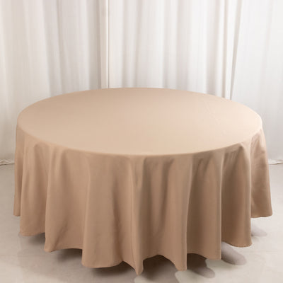 Luxurious Nude Premium Polyester Round Tablecloth Luxurious Nude Premium Polyester Round Tablecloth